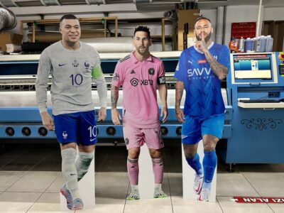 Mbappe Messi Neymar Ayaklı Maket Adamlar